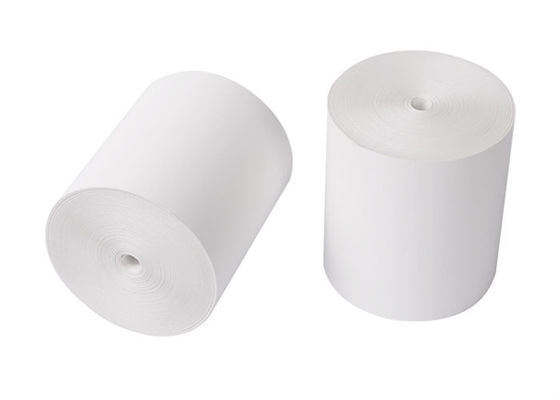 Le noyau en plastique bois pur de 3 pouces pâte 57mm x papier thermosensible imprimé par 40mm Rolls