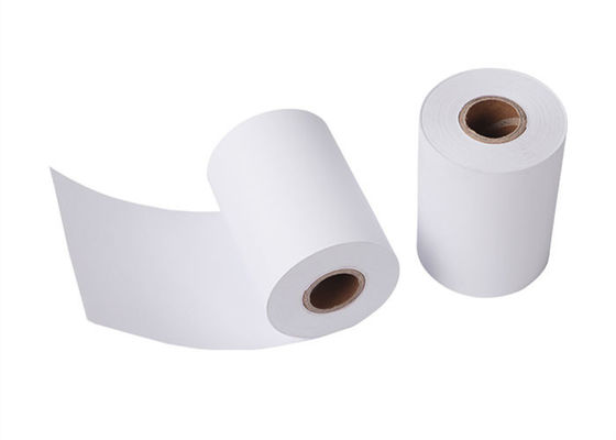 Le noyau en plastique de la NCR 55gsm 17mm a imprimé le papier thermosensible Rolls