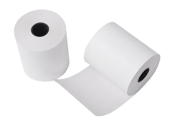2 1/4&quot; X 50' le noyau en plastique fait sur commande 70gsm ont imprimé le papier thermosensible Rolls
