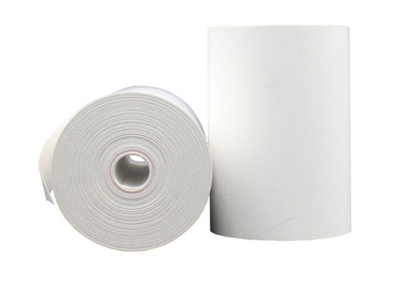 la pâte de bois pure de noyau en plastique de 80x80x12mm a imprimé le papier thermosensible Rolls