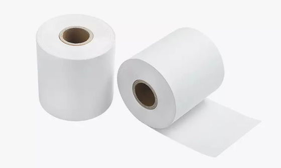 65gsm papier thermosensible imprimé par 32mm Rolls avec le noyau en plastique noir